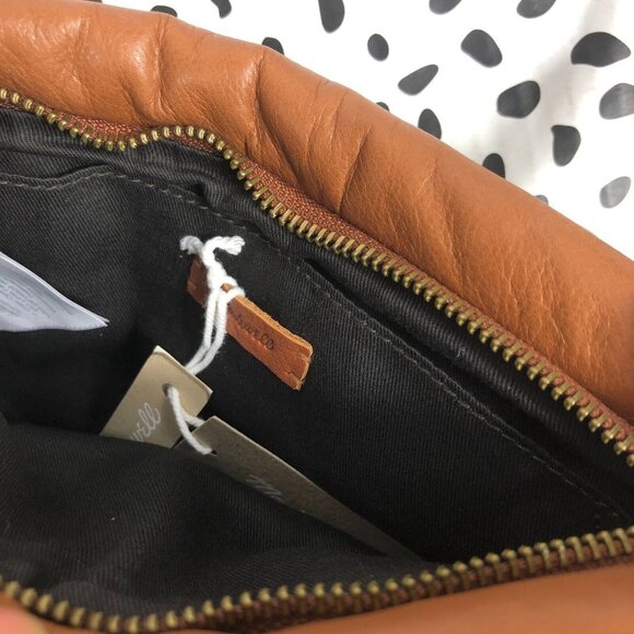 MADEWELL $110 Puffy Crossbody Leather Bag English Saddle NI331 - Picture 5 of 6